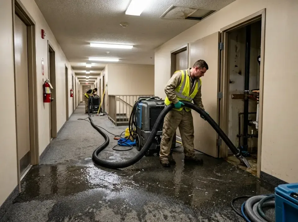 multi-unit-apartment-hallway-f-005 — frequently asked questions, Emergency Burst Pipe Water Extraction & Removal in Lansdown…